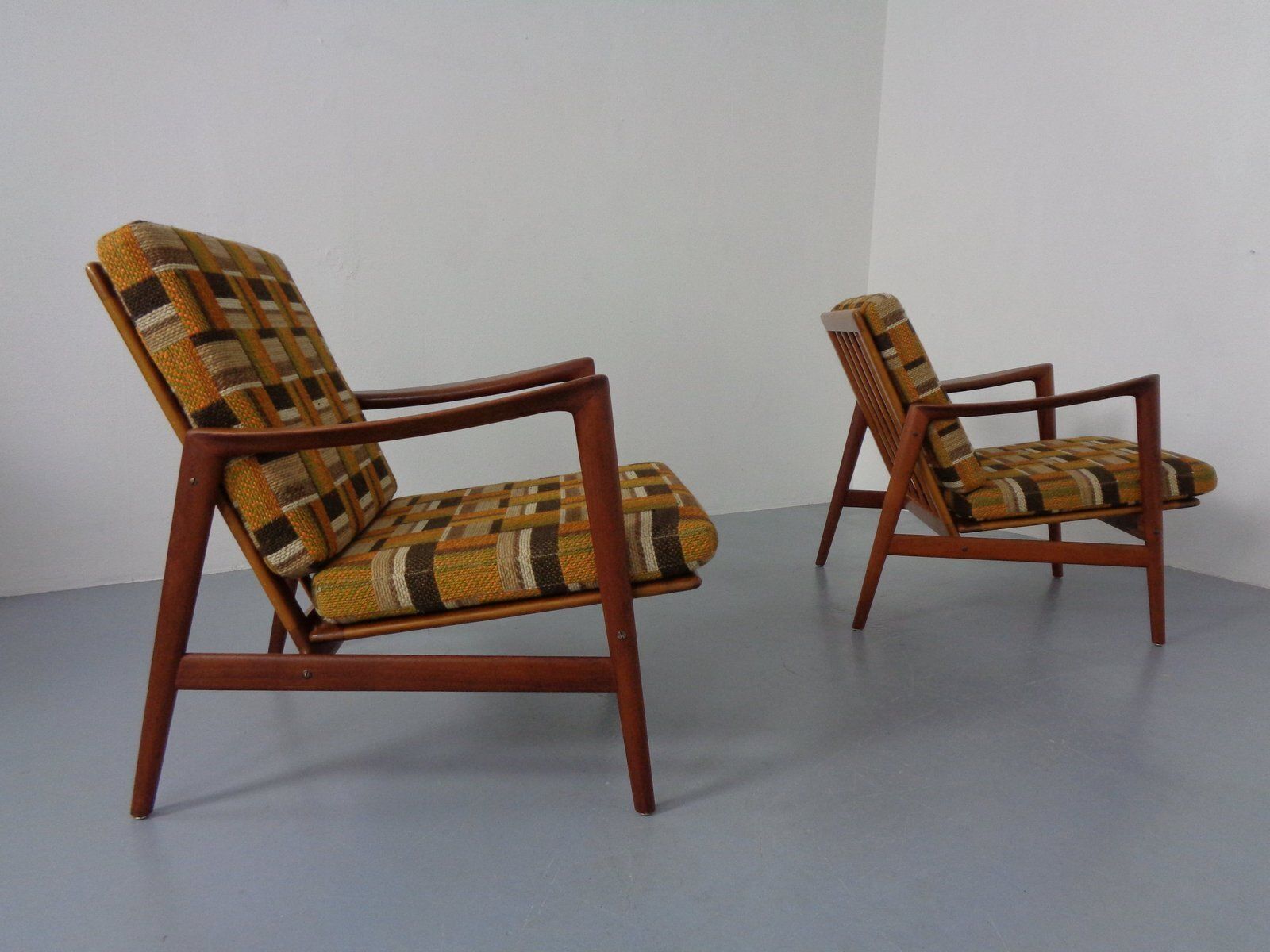 Danish Lounge Chair In Organic Teak By Hans Olsen, 1960s photo for sale