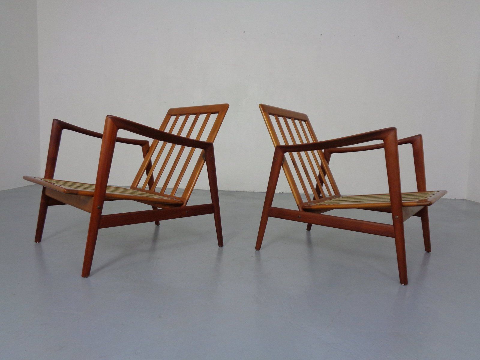 Danish Lounge Chair In Organic Teak By Hans Olsen, 1960s photo vintage