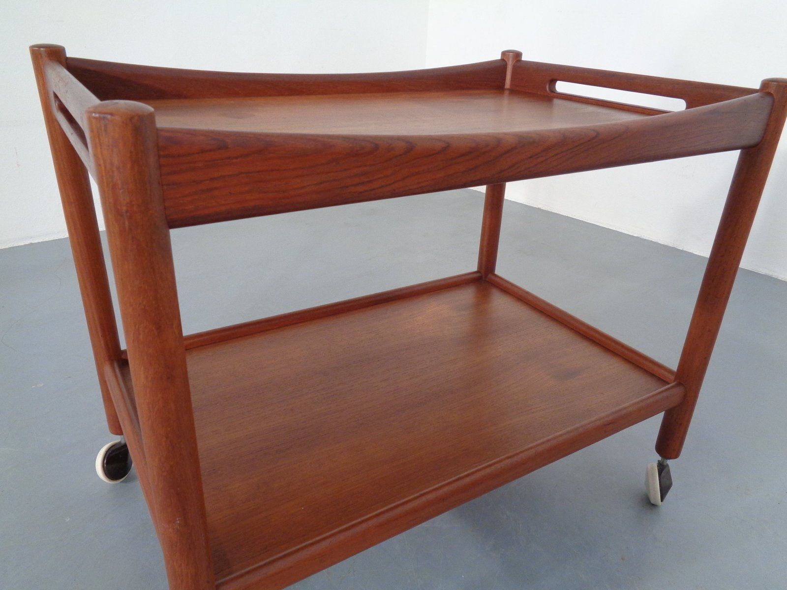 824.0 Teak Tea Cart By Hans J. Wegner For Andreas Tuck, Denmark, 1950s photo