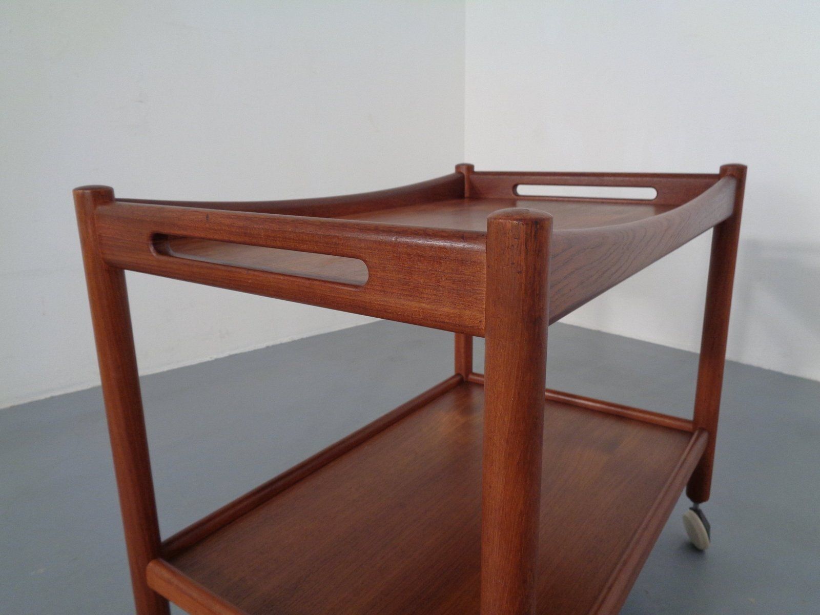 photo vinterior Teak Tea Cart By Hans J. Wegner For Andreas Tuck, Denmark, 1950s