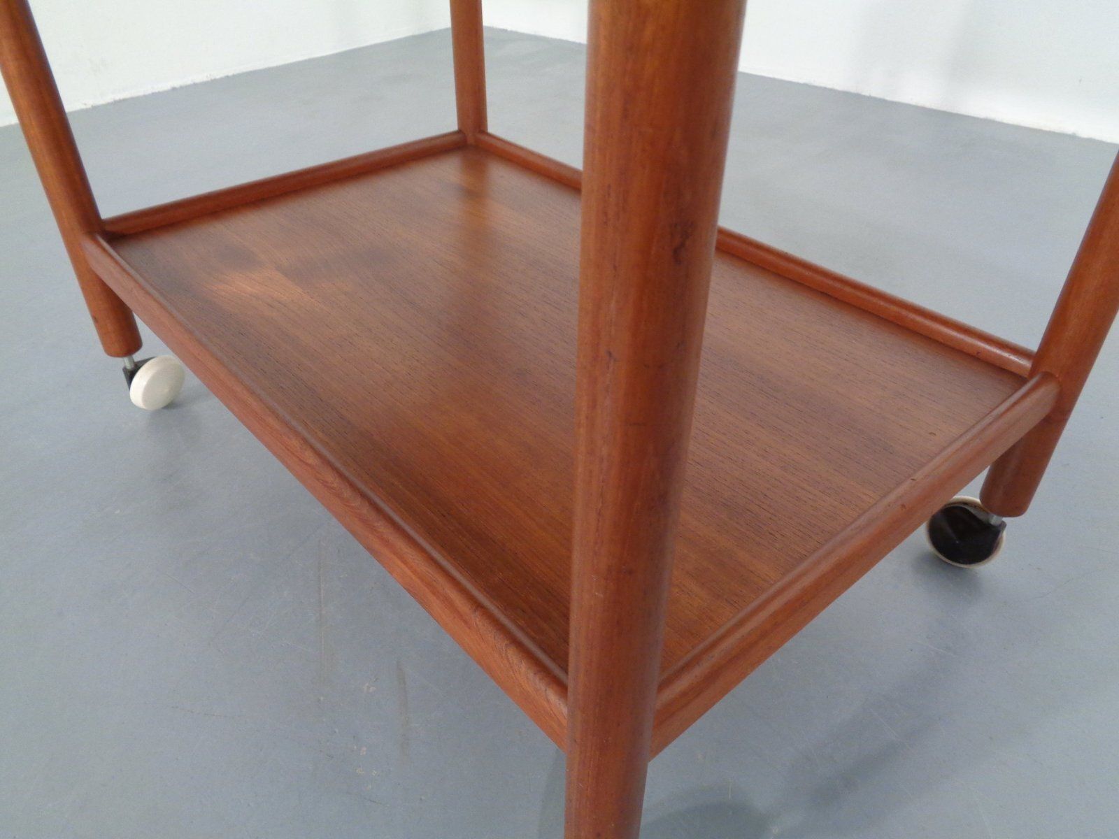 photo vintage Teak Tea Cart By Hans J. Wegner For Andreas Tuck, Denmark, 1950s