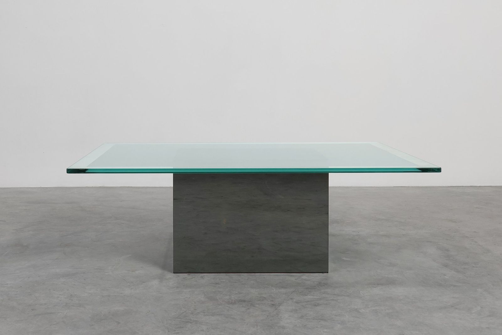 Italian Mirror And Glass Coffee Table By Nanda Vigo For Acerbis, 1971 photo Furniture