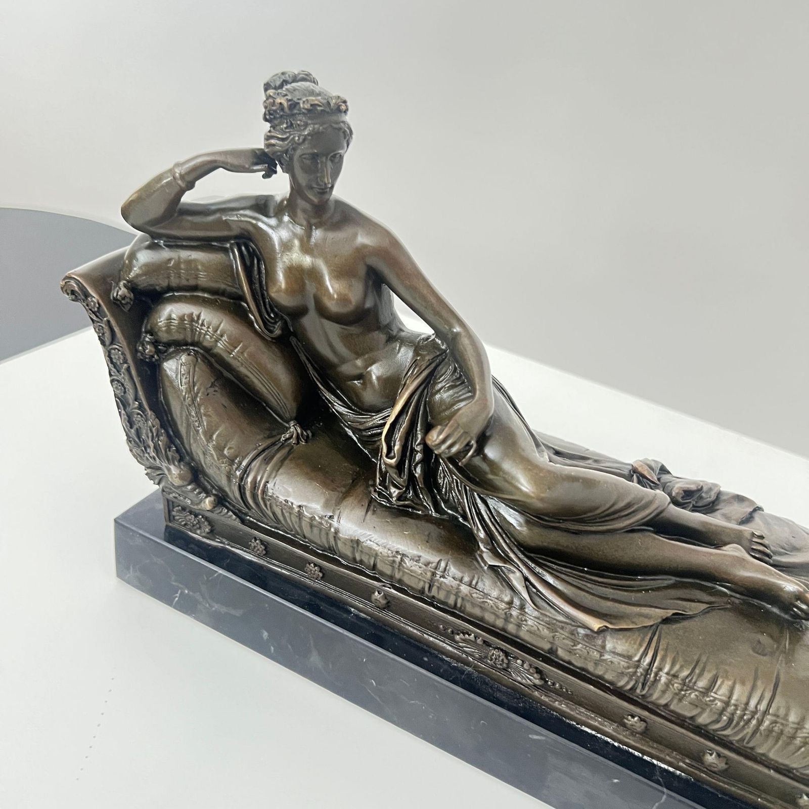 Bronze Sculpture After A. Canova, P. Bonaparte As Venus Victrix, Paris, 20th. C. photo furniture
