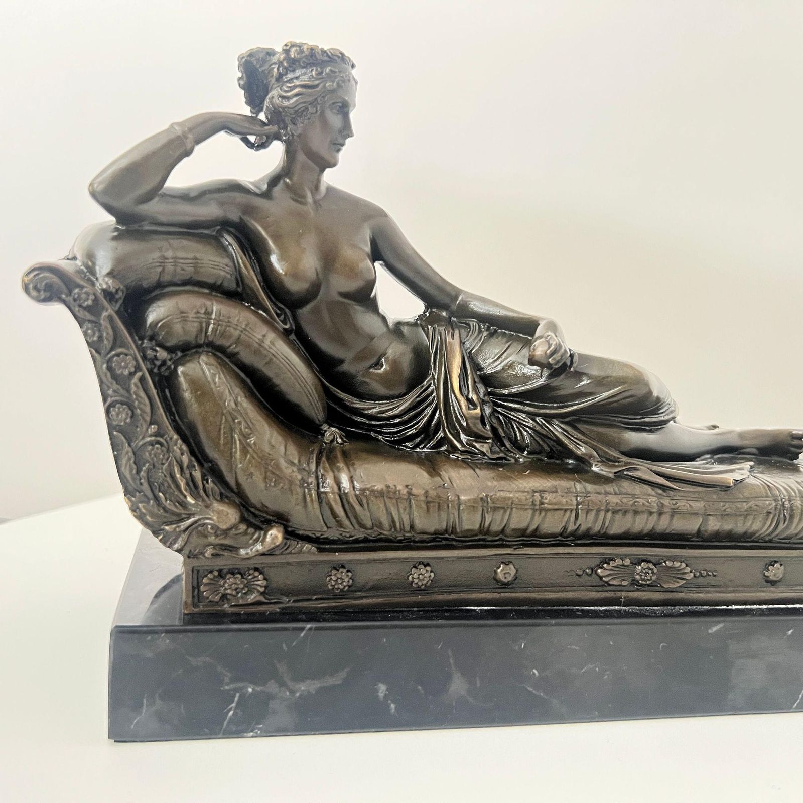 photo for sale Bronze Sculpture After A. Canova, P. Bonaparte As Venus Victrix, Paris, 20th. C.