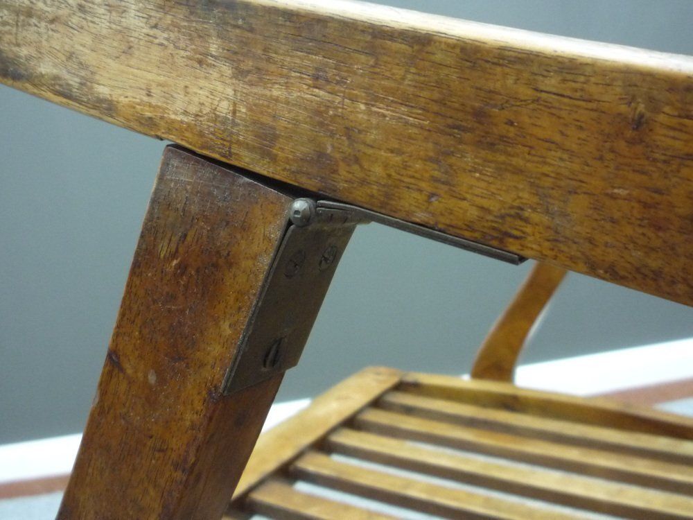 photo vinterior Biedermeier Folding Walnut Armchair, 1880s