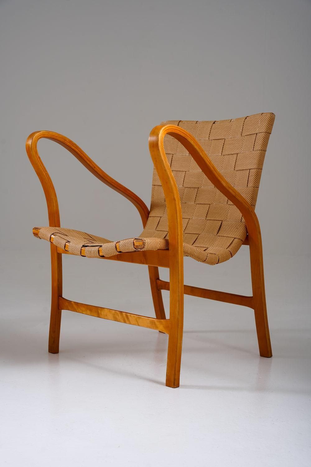 Lounge Chairs By Gustaf Axel Berg, Model Tösen photo for sale