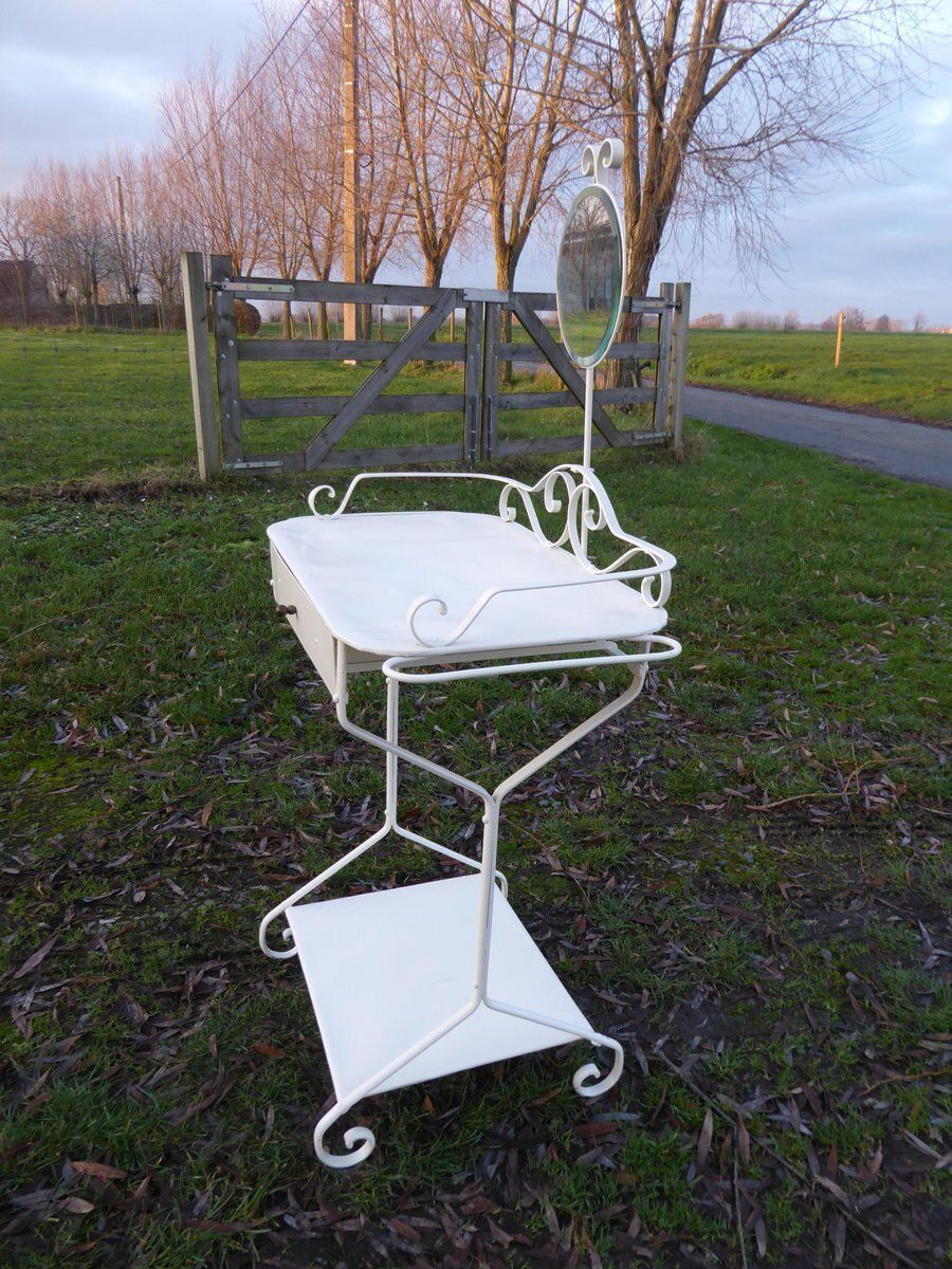 Industrial Metal Dressing Table, 1940s photo 391.0