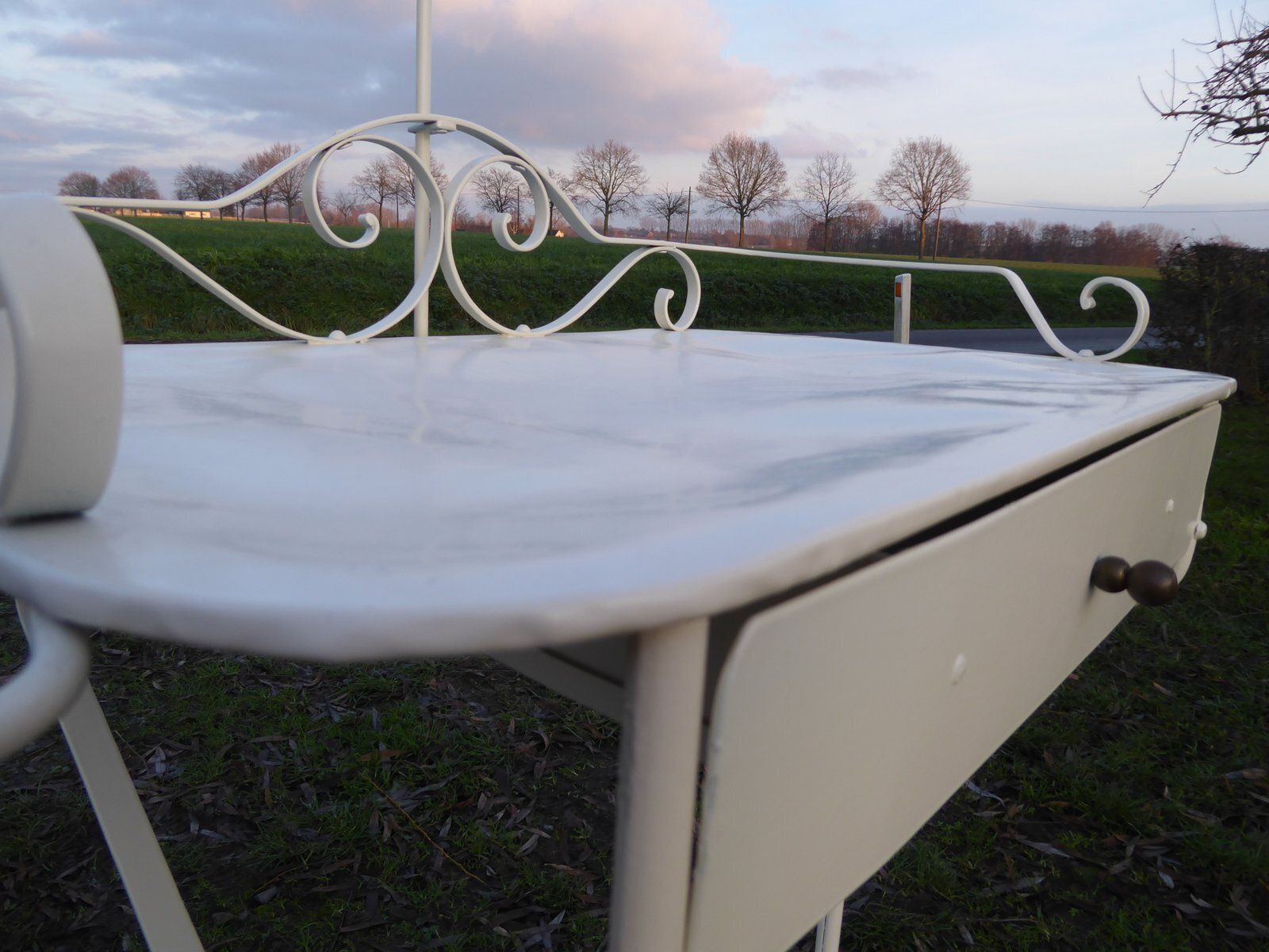 Industrial Metal Dressing Table, 1940s photo buy