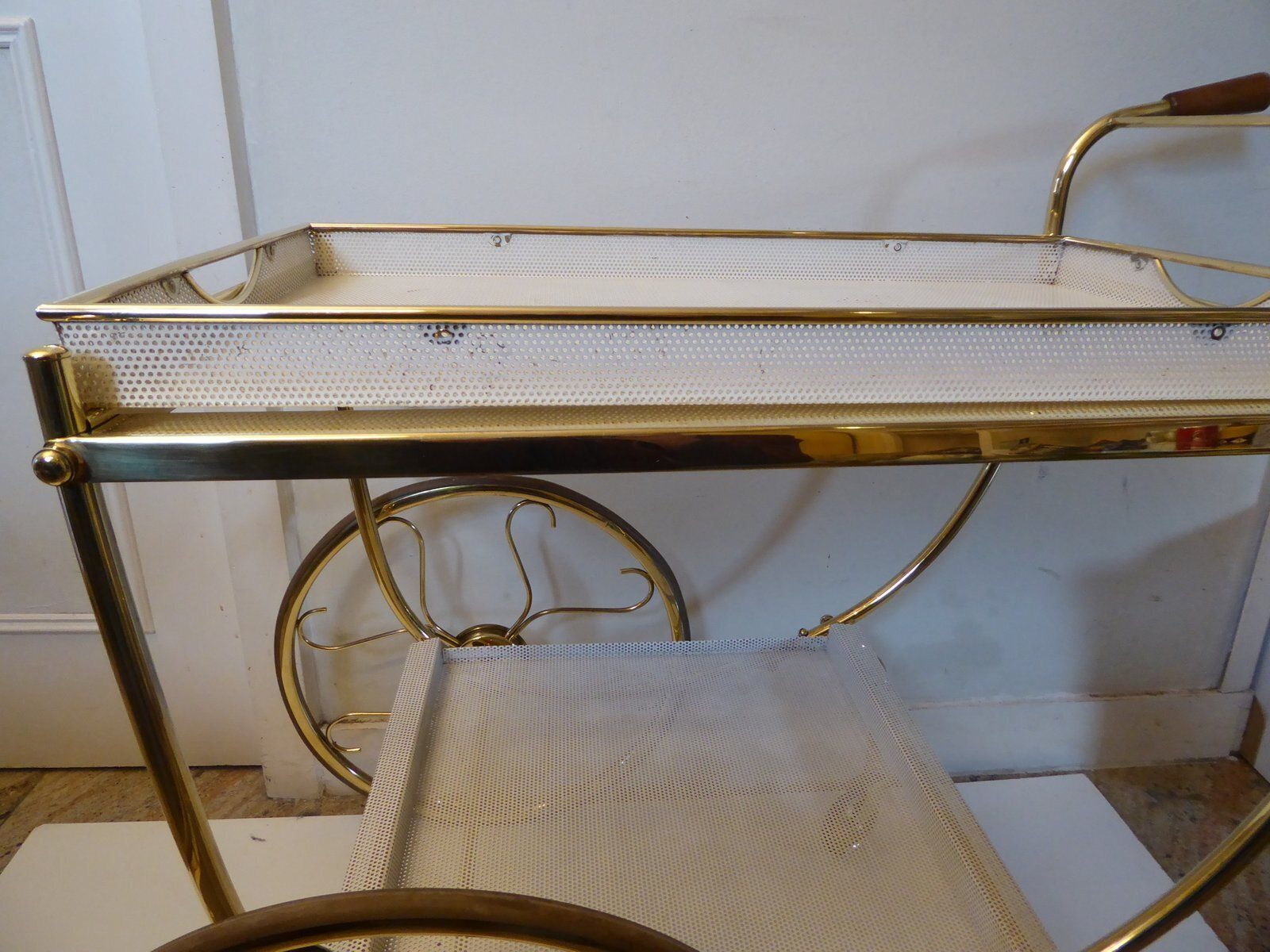 Swedish Brass Serving Cart By Josef Frank For Svenskt Tenn photo Furniture