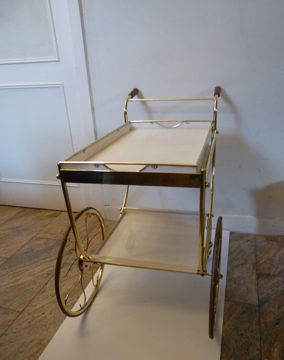 Swedish Brass Serving Cart By Josef Frank For Svenskt Tenn photo buy
