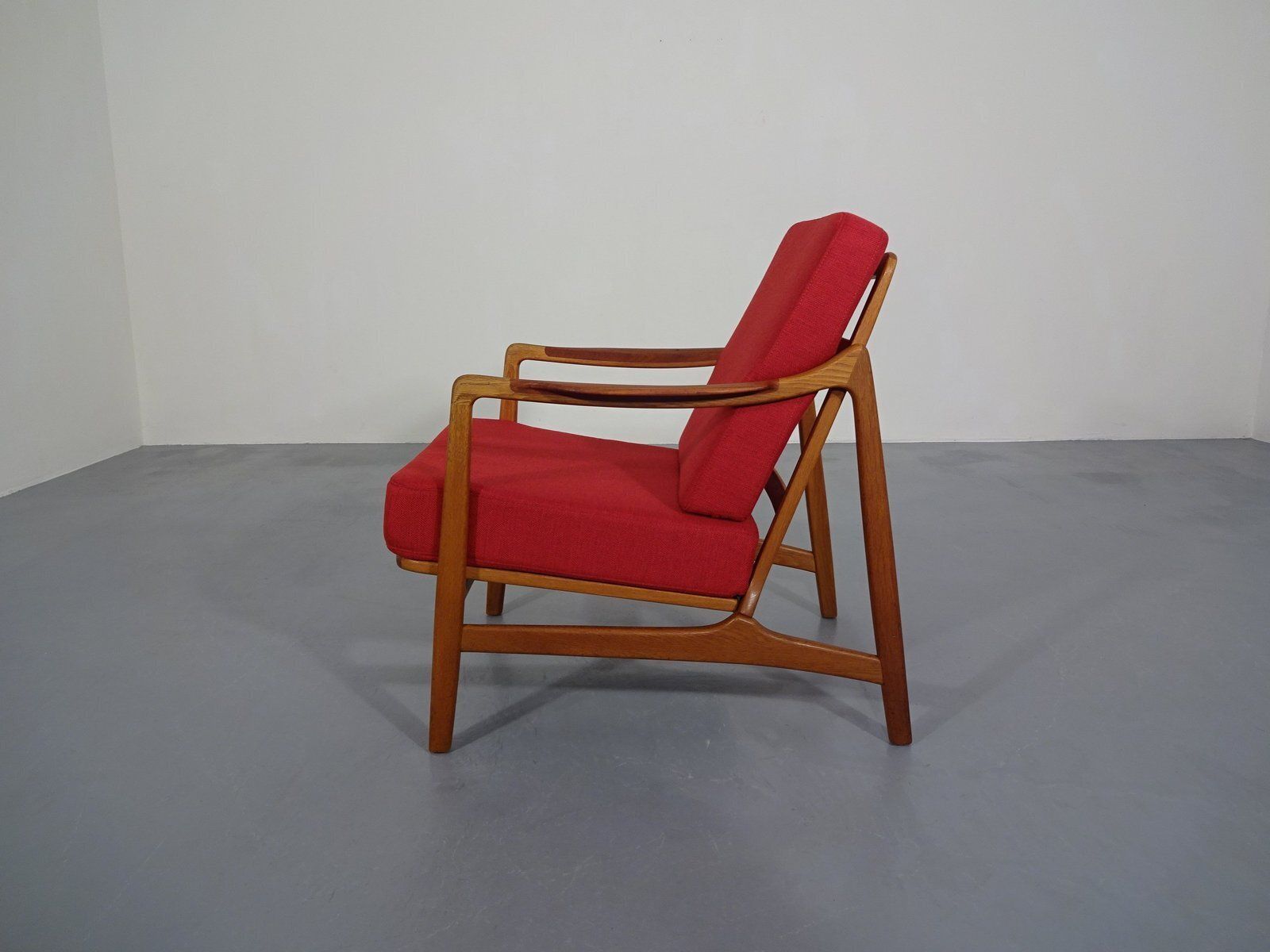 Teak & Oak Model 117 Chair By Tove & Edvard Kindt Larsen For France & Daverkosen, Denmark, 1950s photo vinterior