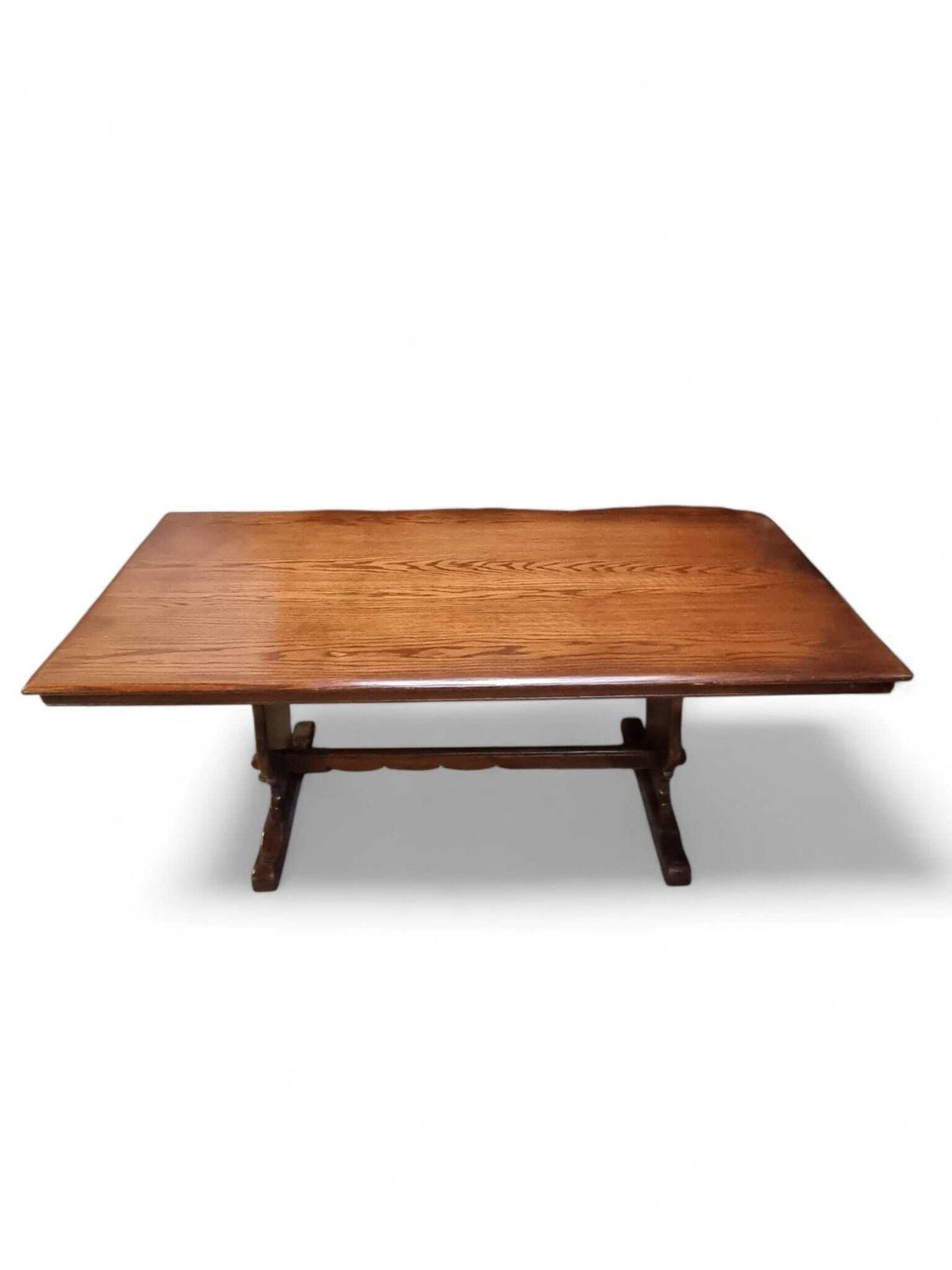 Vintage Old Charm Wood Brothers Large Refectory Style Dining Table / C1960 photo vinterior