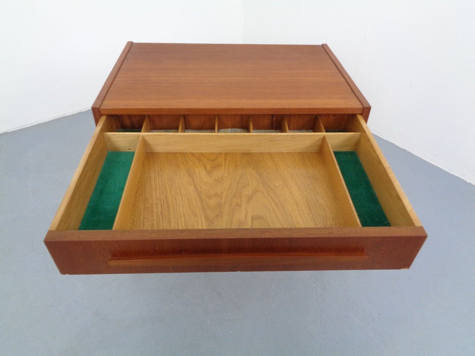 Danish Teak Sewing Box, 1960s photo vintage