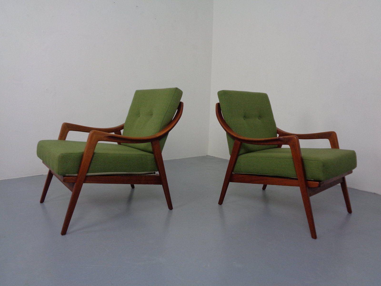 Danish Filigree Teak Armchairs, 1960s, Set Of 2