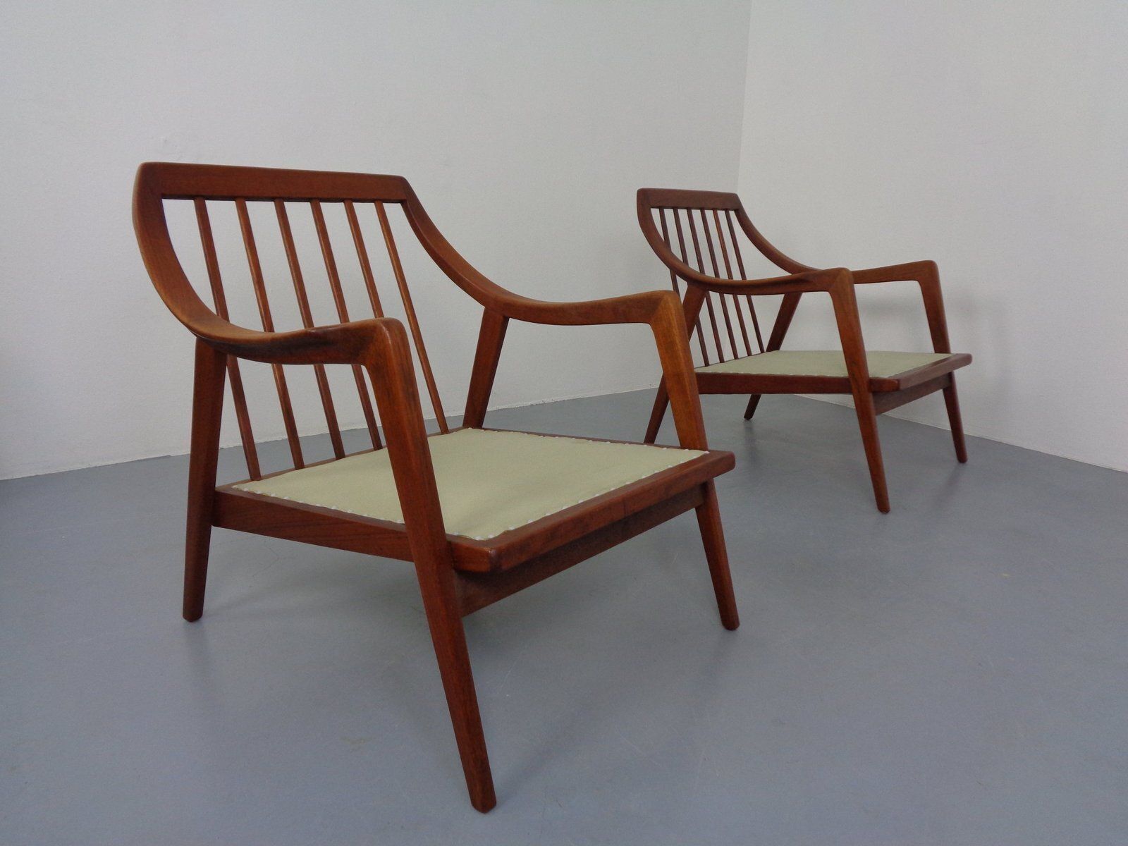 Furniture Danish Filigree Teak Armchairs, 1960s, Set Of 2 photo