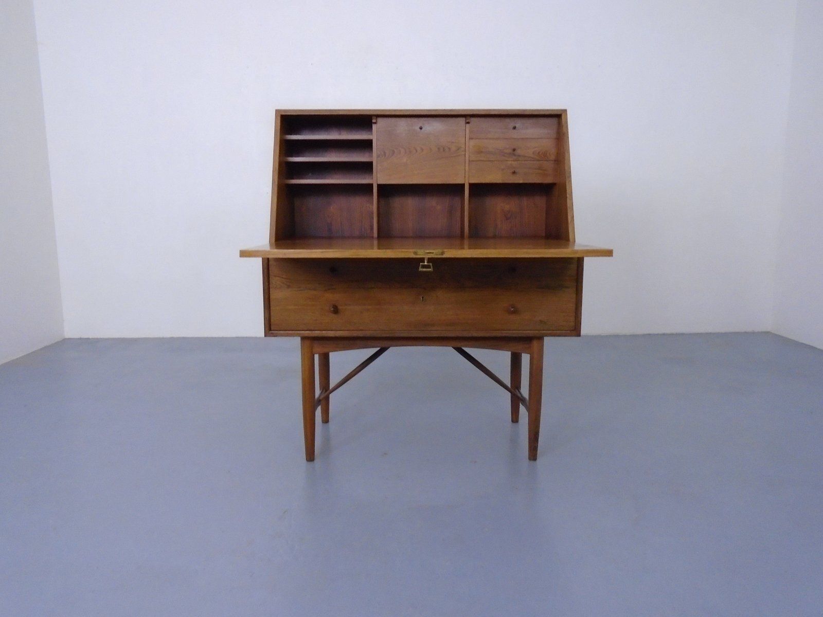 Rosewood Secretary By Ib Kofod Larsen, Denmark, 1950s photo furniture