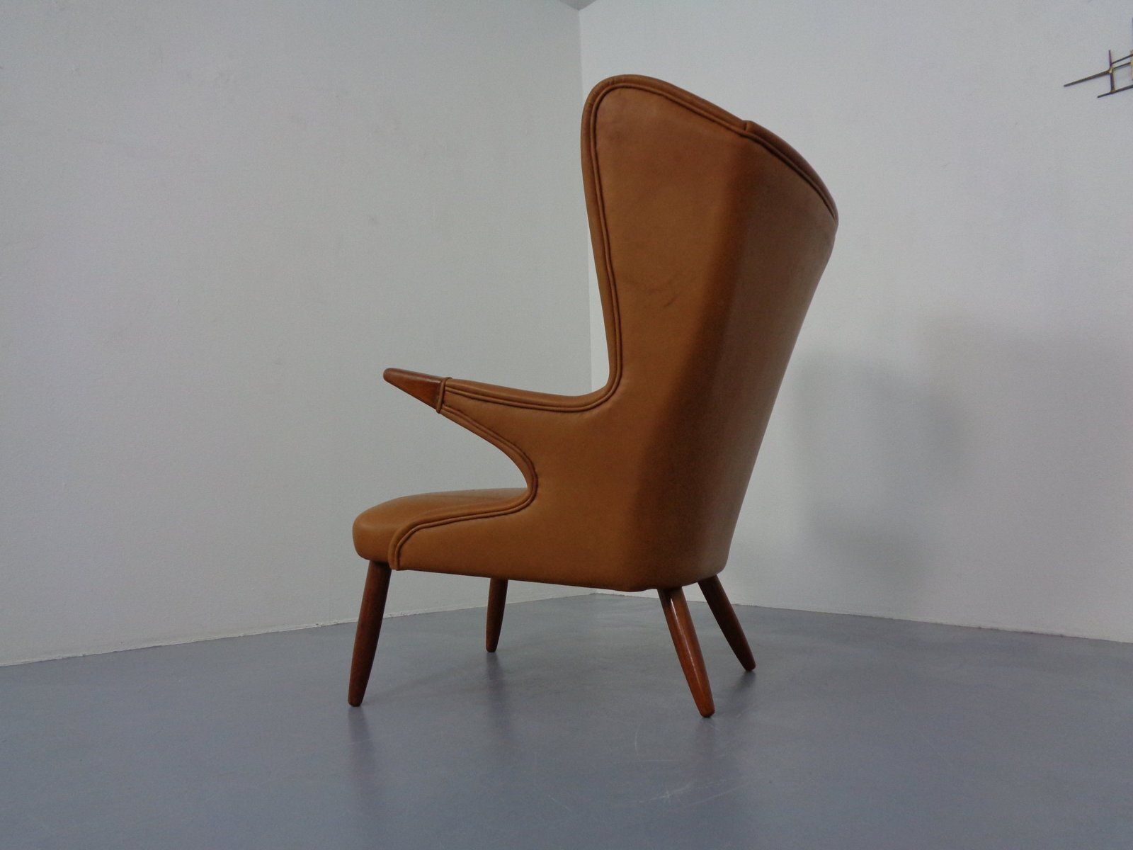 Teak And Leather Armchair By Svend Skipper For Skippers Møbler, Denmark, 1960s photo vinterior