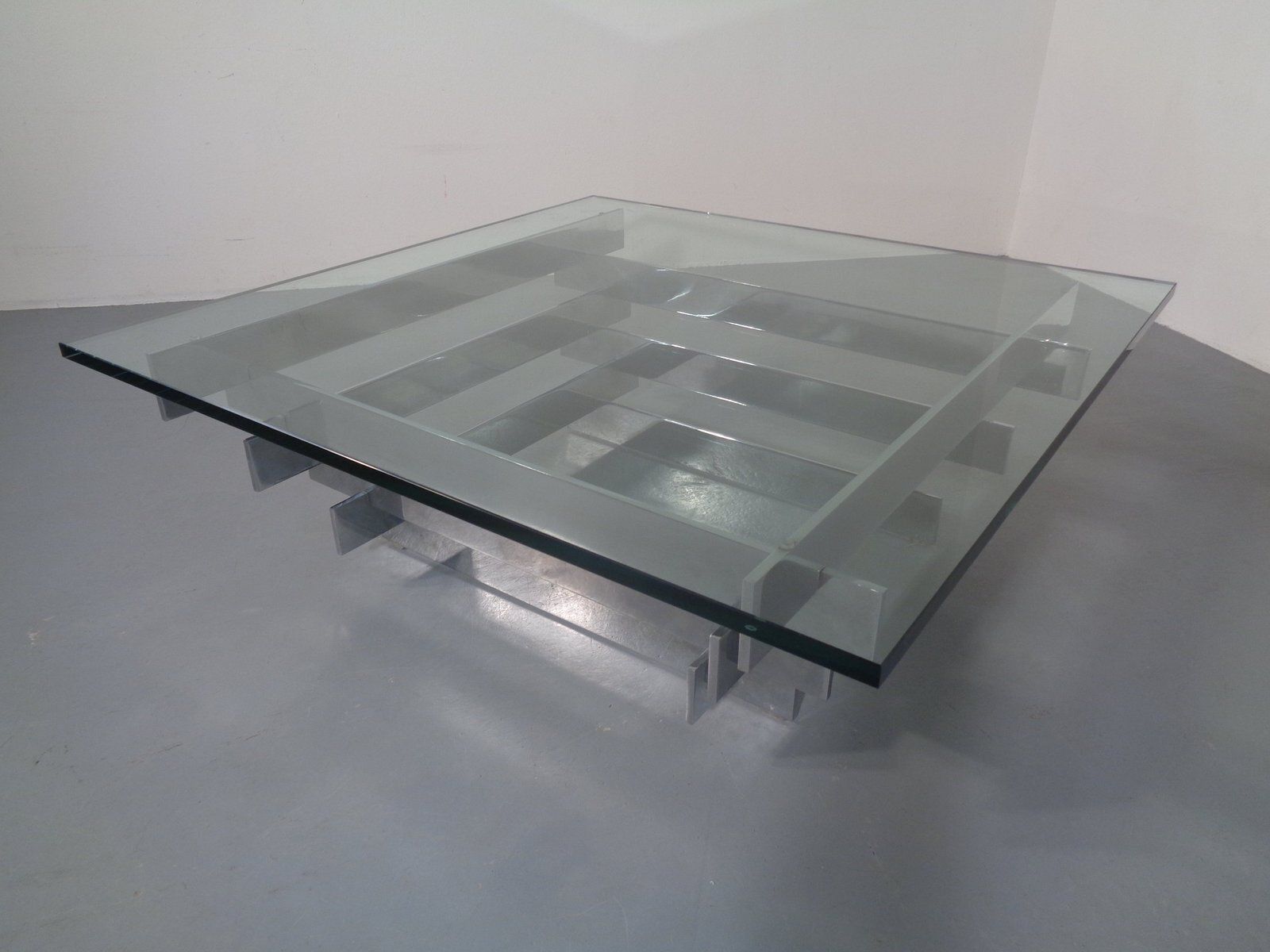 Sculptural Chrome Coffee Table By David Hicks, Italy, 1960s photo buy