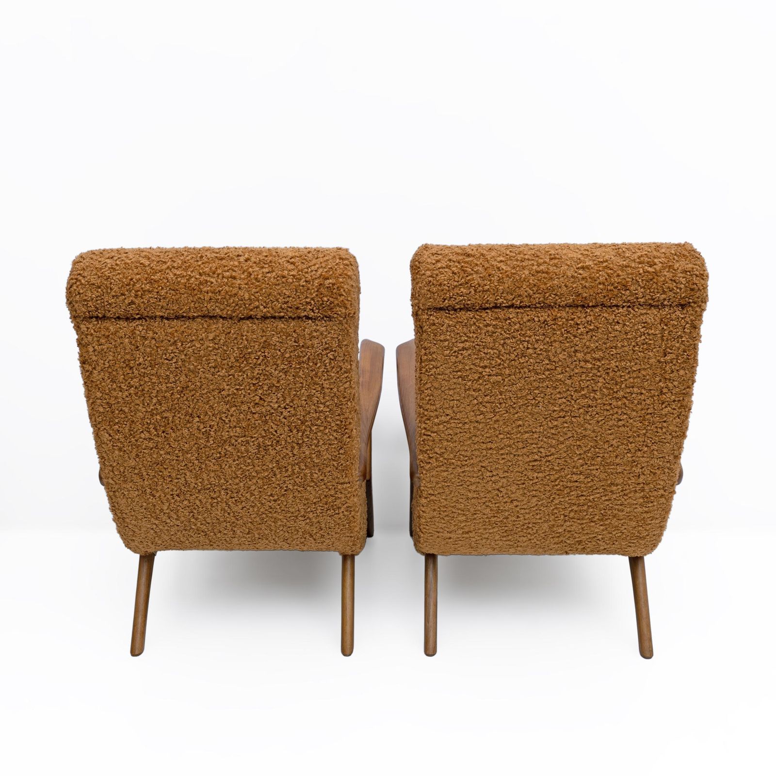 Attribute To Paolo Buffa Mid Century Modern Italian Bouclè Armchairs, Pair photo Furniture