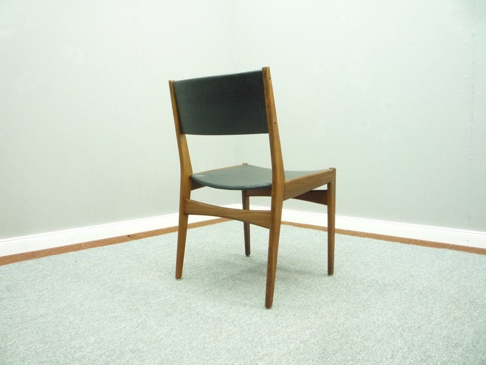 Furniture Teak Dining Chairs By Poul M. Volther, 1960s, Set Of 4 photo