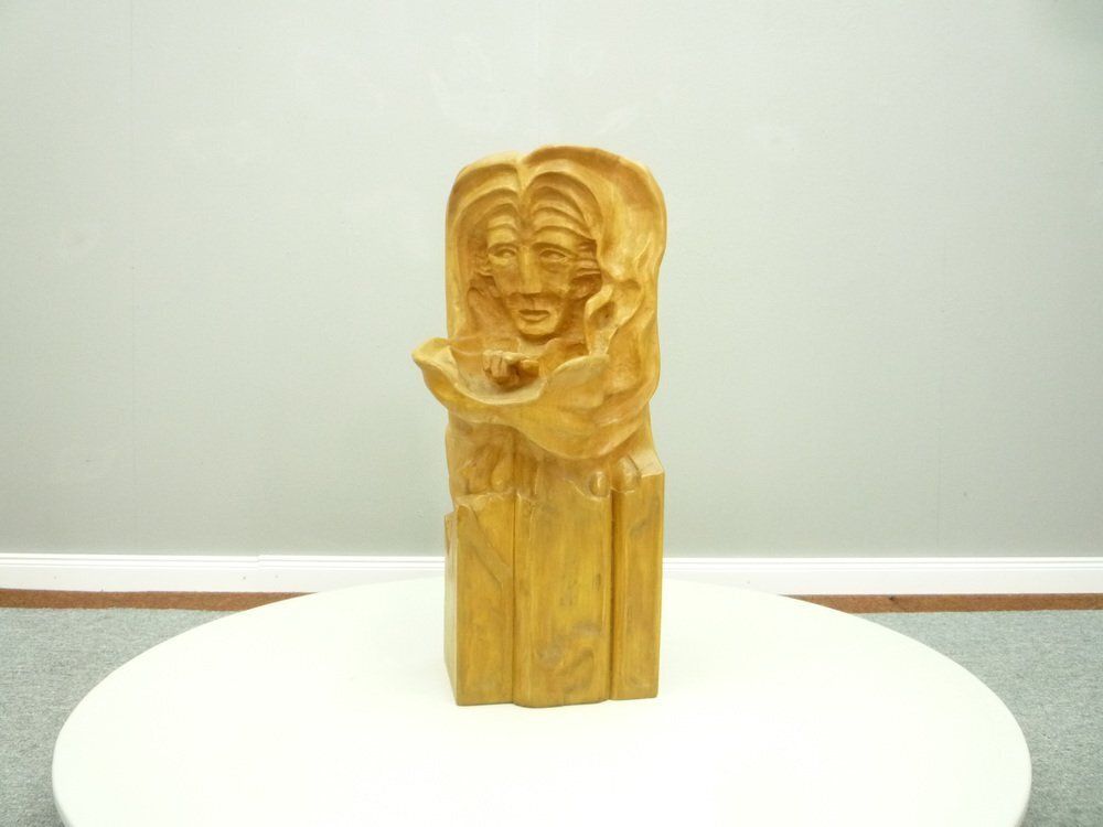 Anthroposophical Basswood Sculpture In The Dornach Style, 1940s