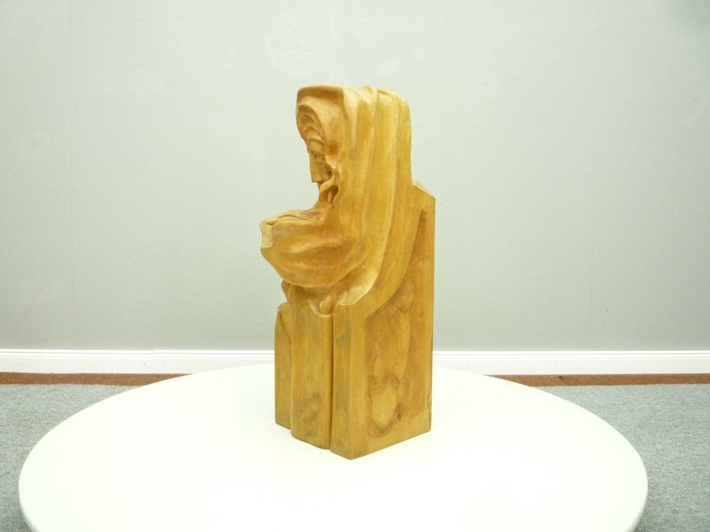 Anthroposophical Basswood Sculpture In The Dornach Style, 1940s photo furniture
