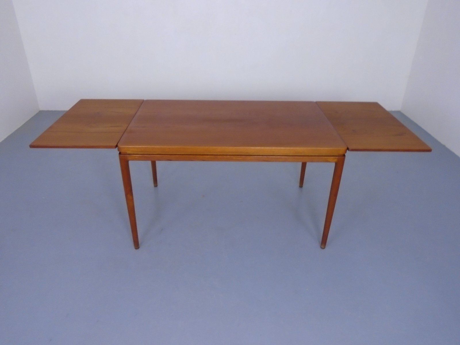 Extendable Teak Dining Table By Johannes Andersen For Christian Linneberg, Denmark, 1960s