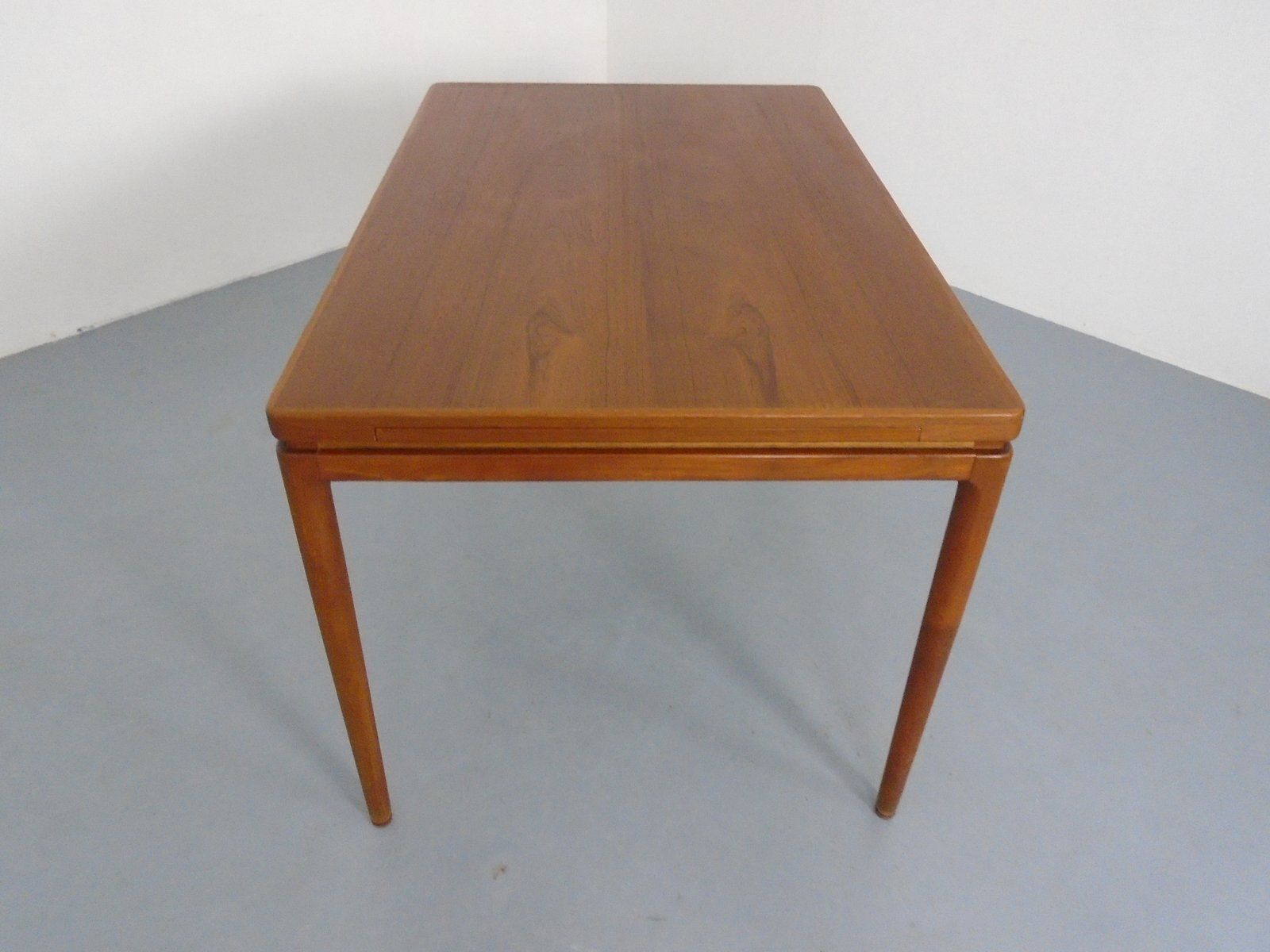 Extendable Teak Dining Table By Johannes Andersen For Christian Linneberg, Denmark, 1960s photo vintage