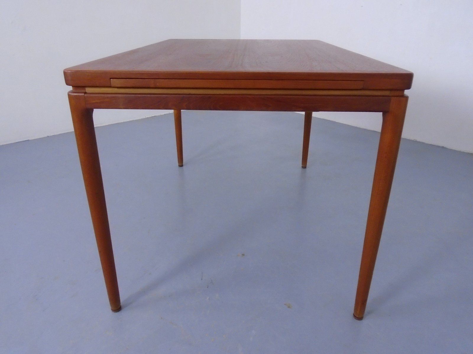 photo vintage Extendable Teak Dining Table By Johannes Andersen For Christian Linneberg, Denmark, 1960s