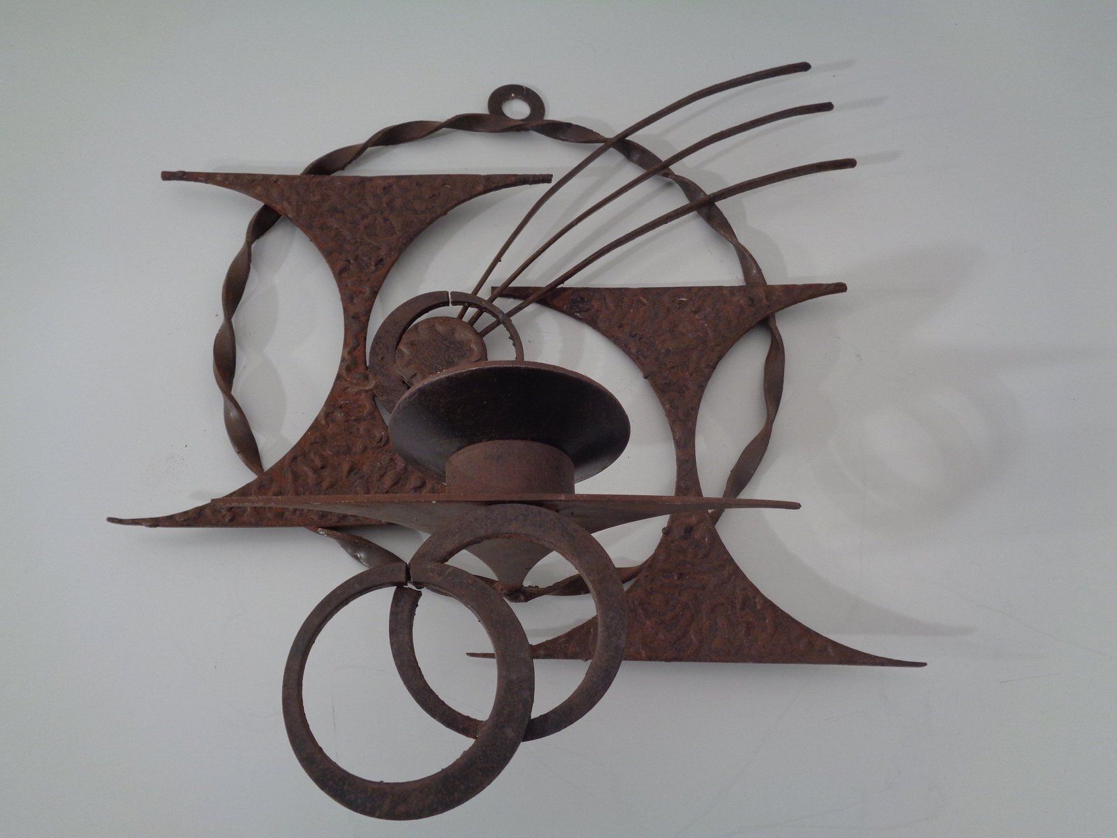 Brutalist Iron Candleholders By Henrik Horst, Denmark, 1960s, Set Of 2 photo buy
