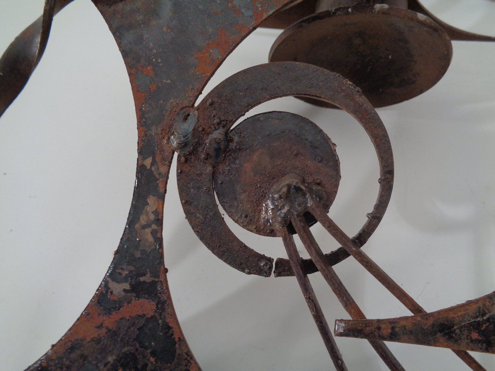 photo vinterior Brutalist Iron Candleholders By Henrik Horst, Denmark, 1960s, Set Of 2