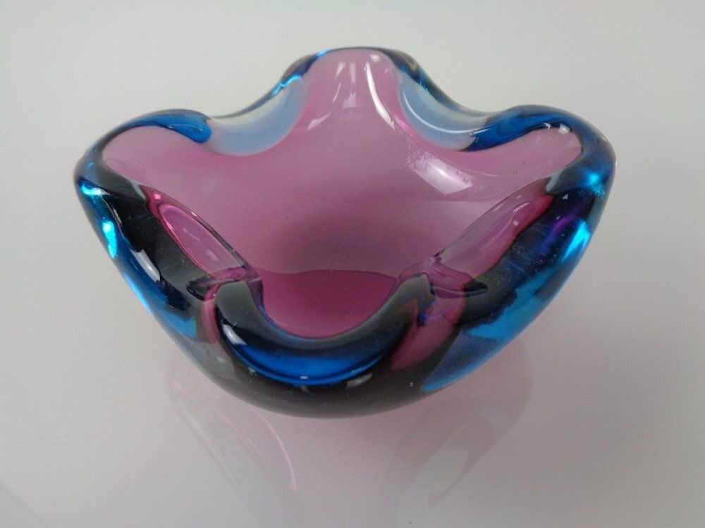 Sommerso Murano Glass Ashtray, Italy, 1960s photo furniture