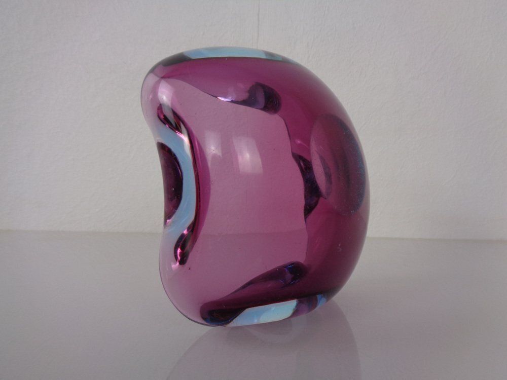 208.0 Sommerso Murano Glass Ashtray, Italy, 1960s photo
