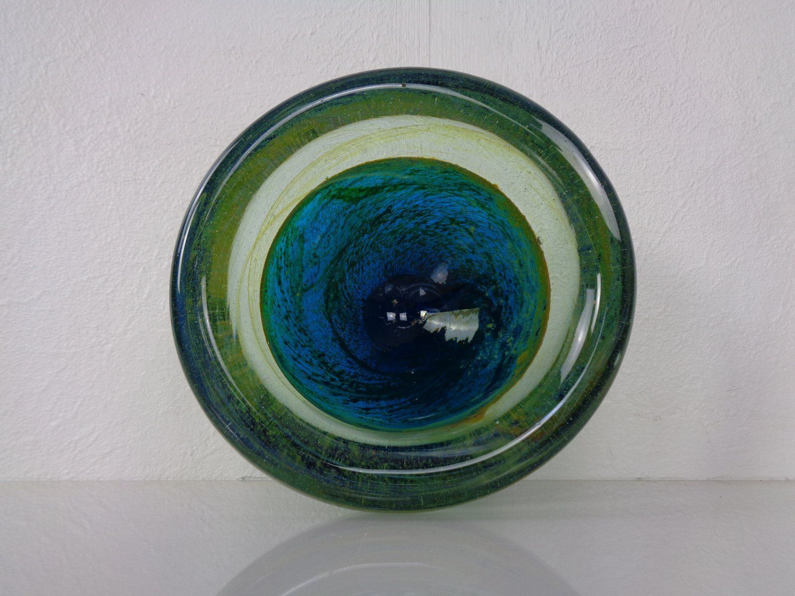 photo buy Maltese Glass Ashtray From Mdina, 1960s