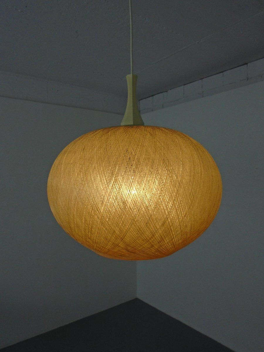 photo for sale Spun Fiberglass Pendant Lamp, Germany, 1960s
