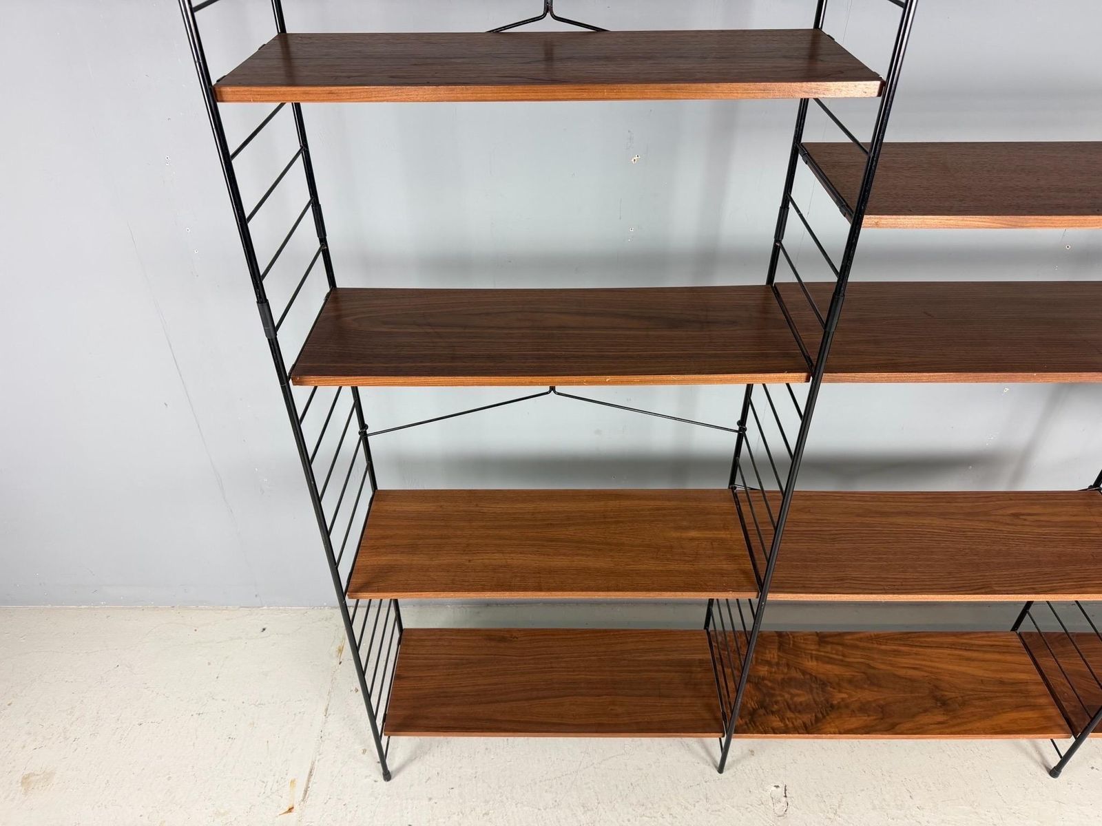 W.H.B Minamalistic Shelving Unit Germany 1960s photo vinterior