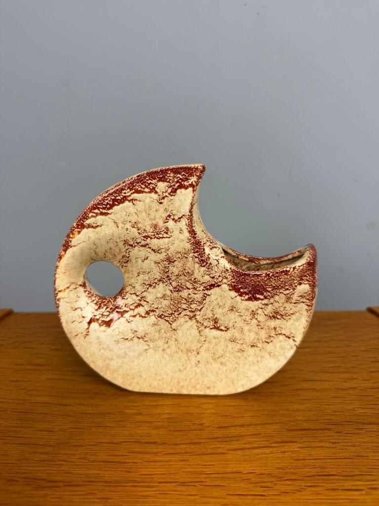 Roberto Rigon For Bertoncello Italy, Mid Century Modern Ceramic Vase, 1960 photo buy