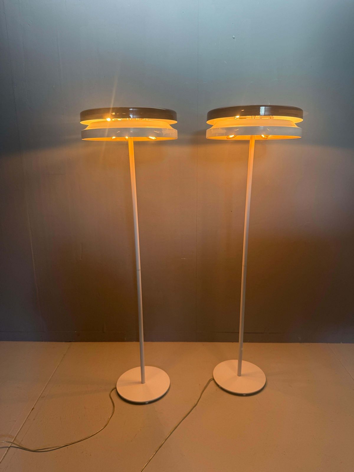 photo furniture Xl Floor Lamps By French Designer Patrick Norquet For Kdnl Italy 2003  Set