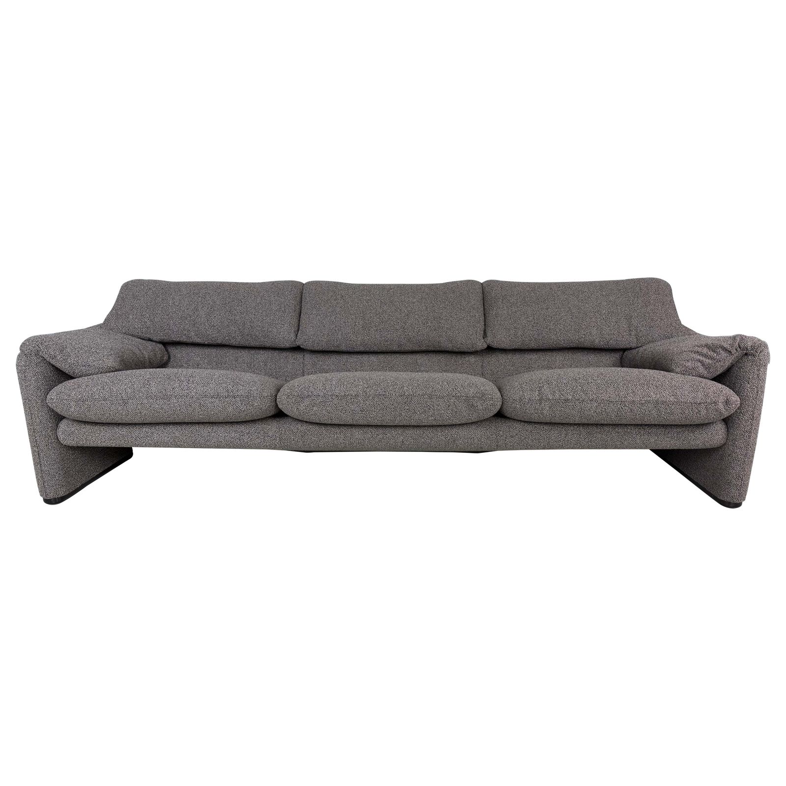 Vico Magistretti "Maralunga" 3 Seater Re Upholstered Sofa For Cassina