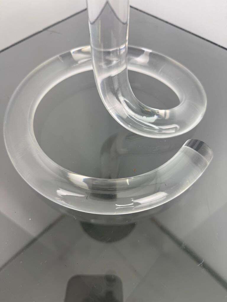 Dorothy Thorpe Style Lucite Candle Stick Mid Century  France photo 257.0