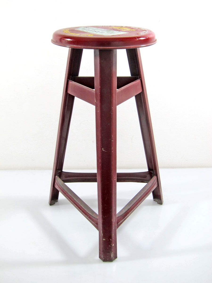 Mascotte Red Fifties Metal Stool