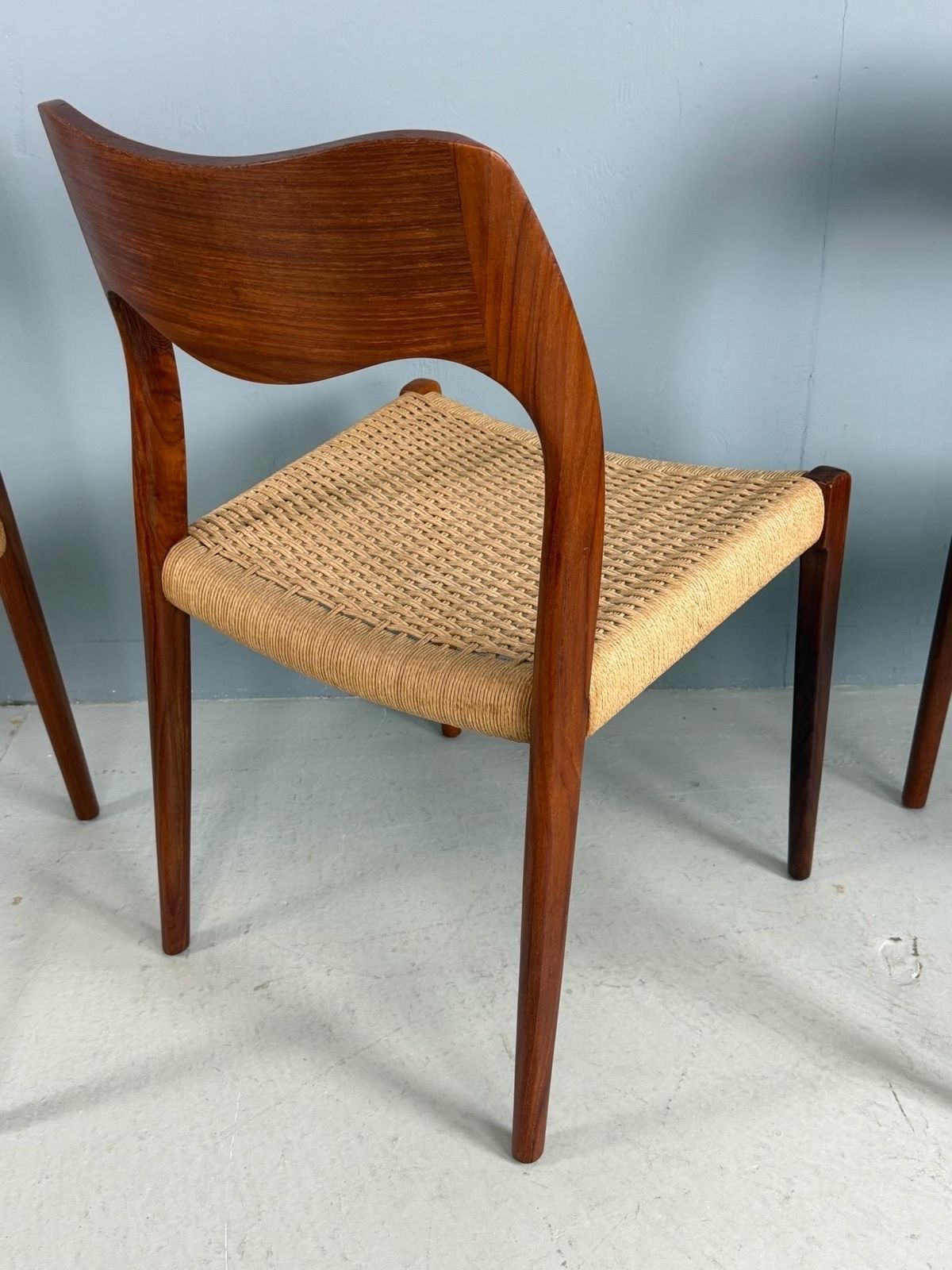 Set Of 4 Teak Niels O. Møller Dining Chairs  Model 71, Denmark photo furniture