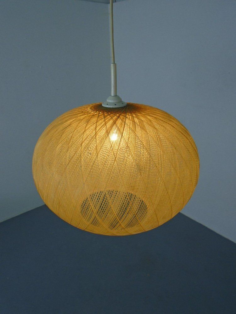 photo furniture Spun Fiberglass Pendant Lamp, Germany, 1960s