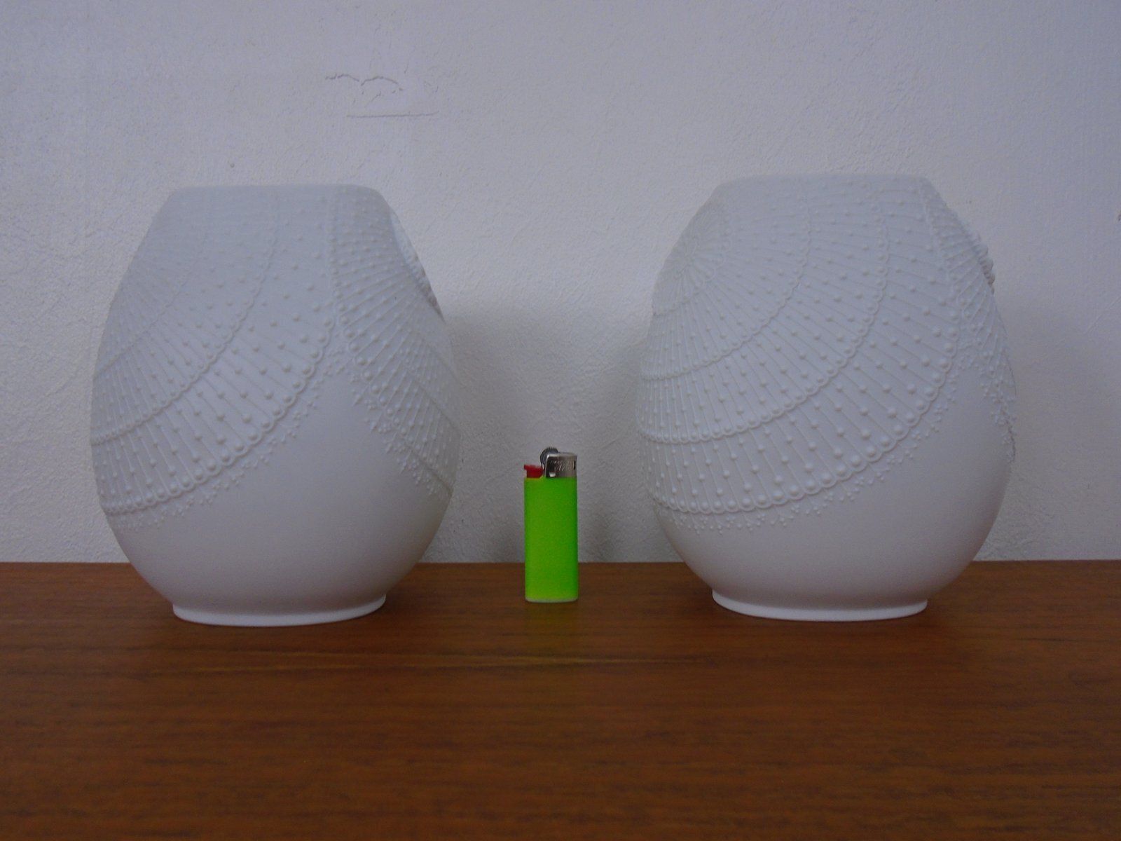 Mid Century Op Art Vases By M.Frey For Kaiser, Germany, 1960s, Set Of 2 photo furniture