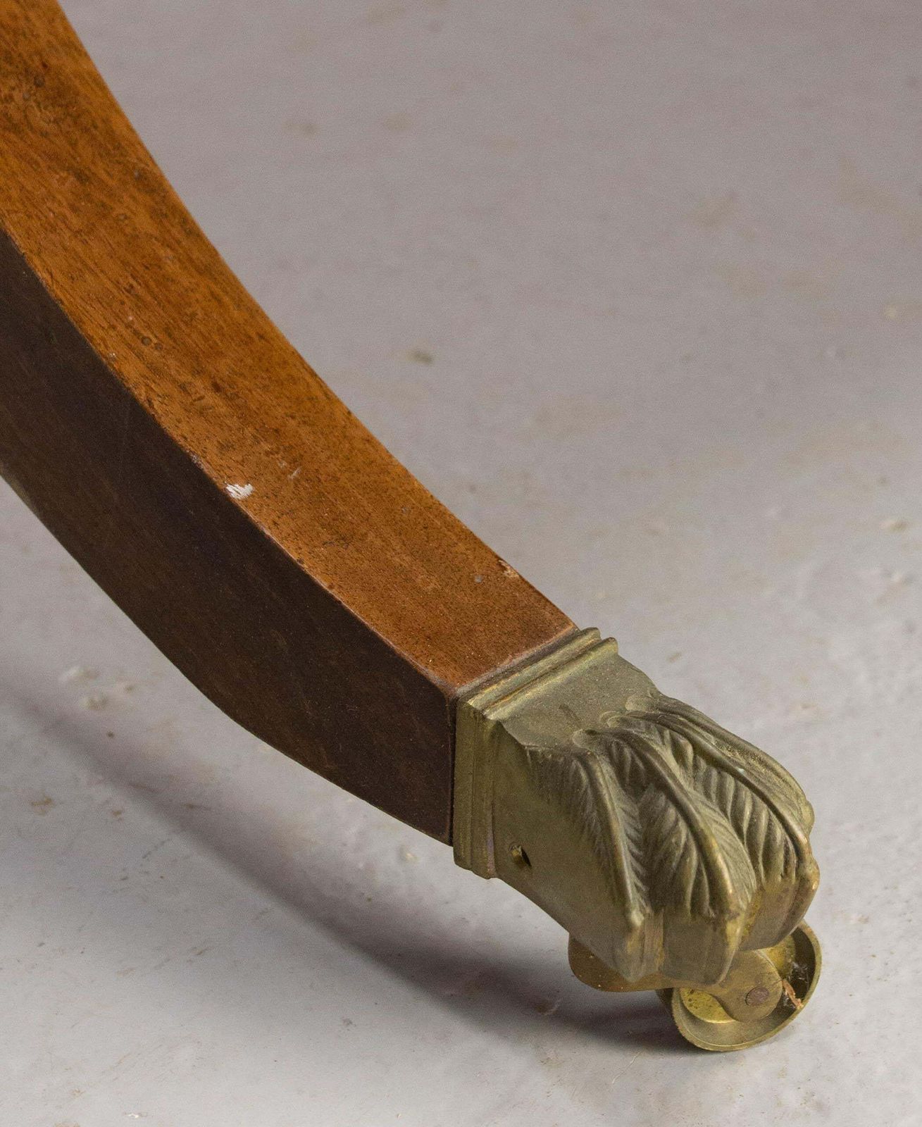 photo furniture English Patinated Large Desk, Double Side, Wood, Leather & Iron Circa 1900