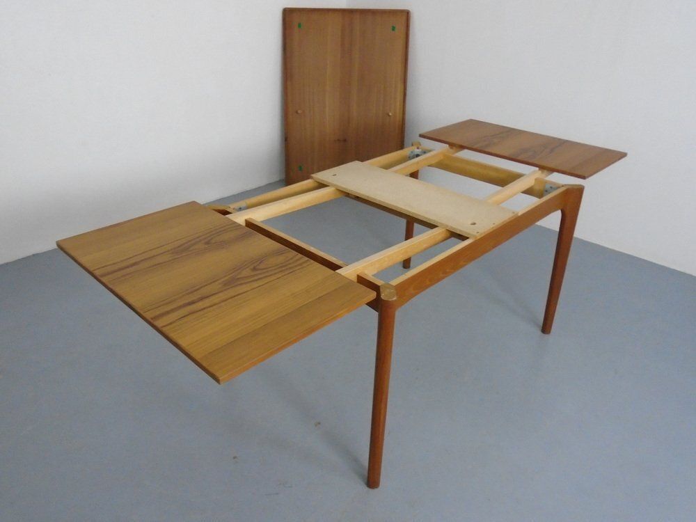 503.0 Extendable Teak Dining Table By Henning Kjærnulf For Velje Møbelfabrik, 1960s photo