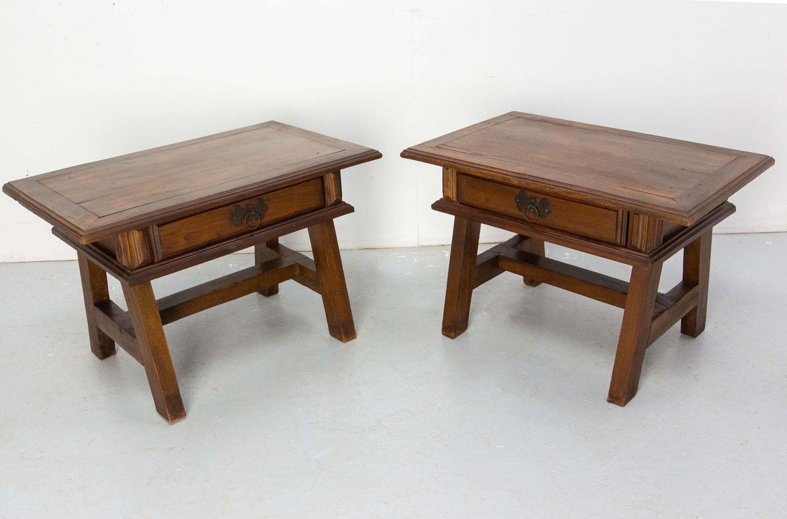 Pair Of Large Nightstands Side Cabinets Bedside Exotic Wood, Brazil Circa 1960 photo furniture