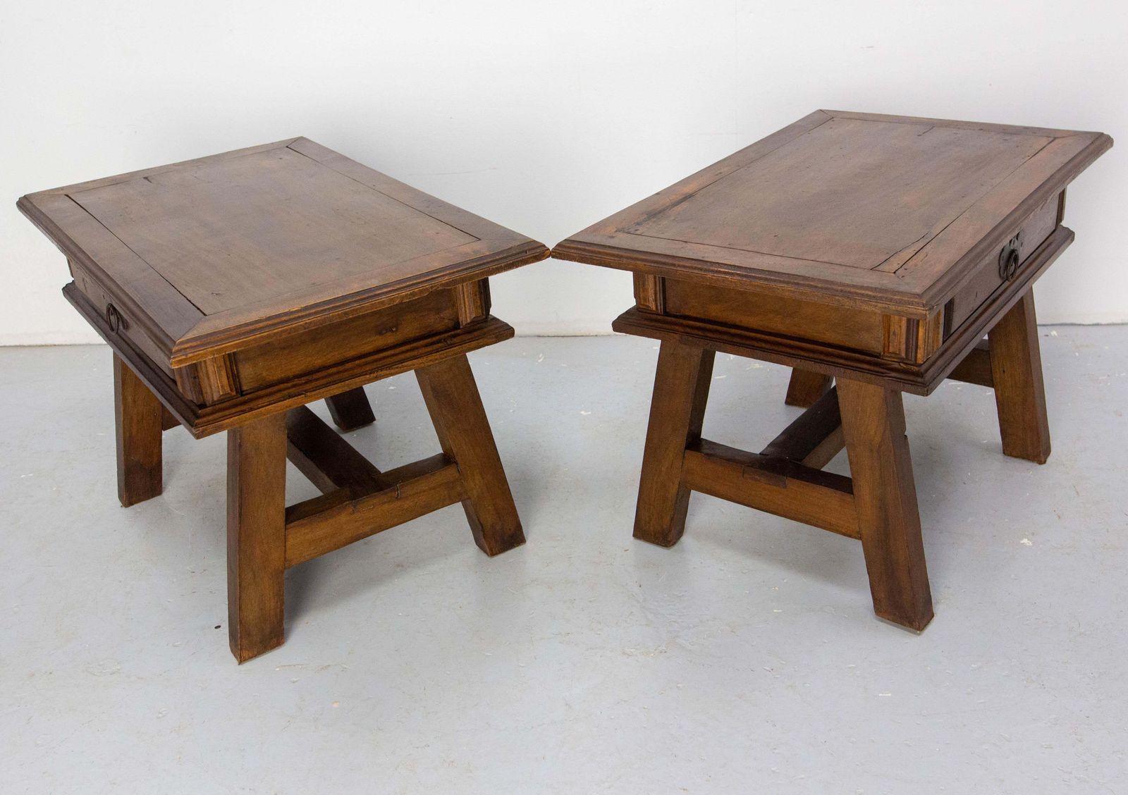 Pair Of Large Nightstands Side Cabinets Bedside Exotic Wood, Brazil Circa 1960 photo Furniture
