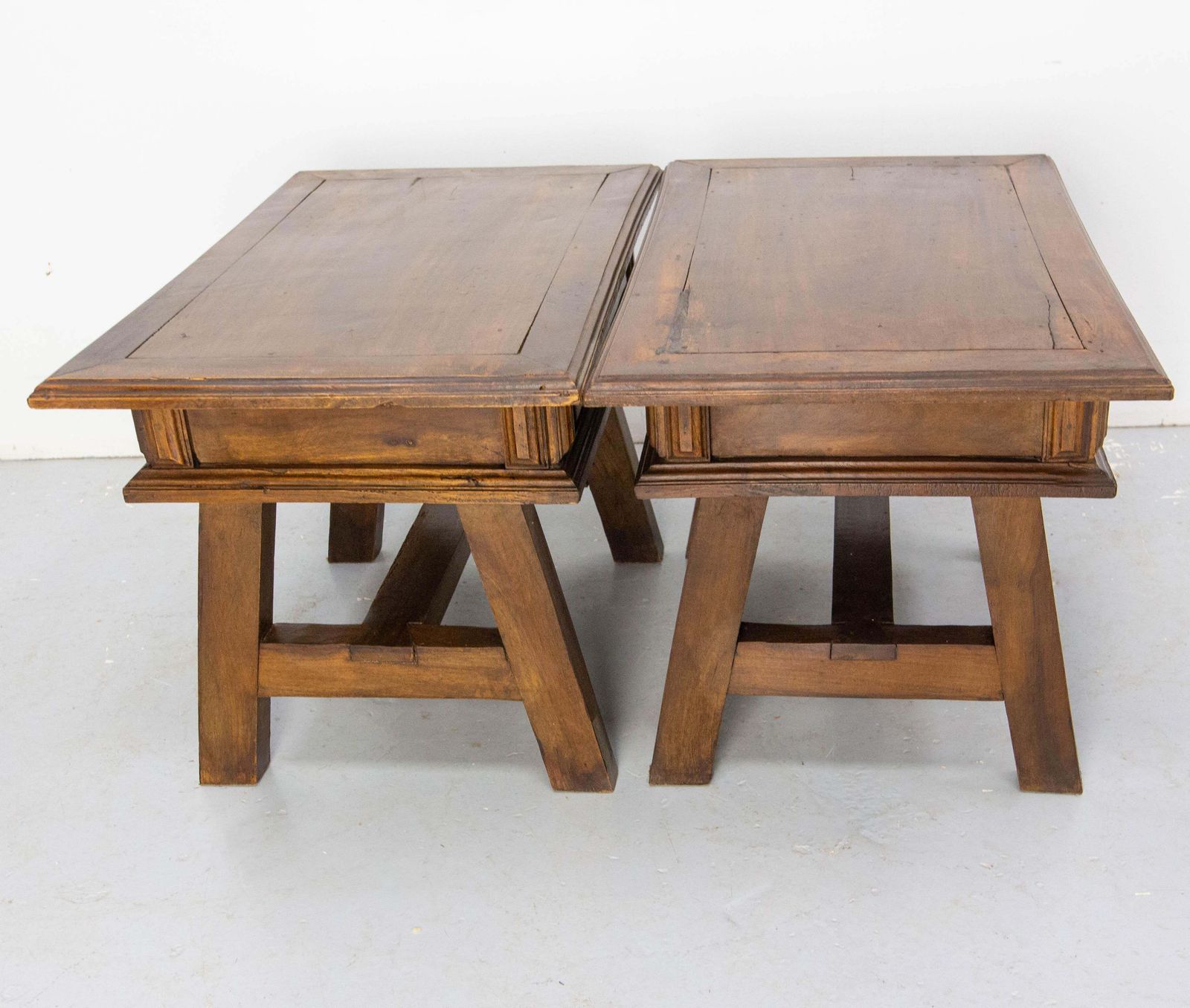 Pair Of Large Nightstands Side Cabinets Bedside Exotic Wood, Brazil Circa 1960 photo 1246.0