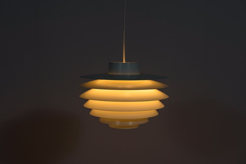 Mid Century Danish Verona Pendant Lamp By Svend Middelboe For Fog & Menup, 1970s photo 955.0